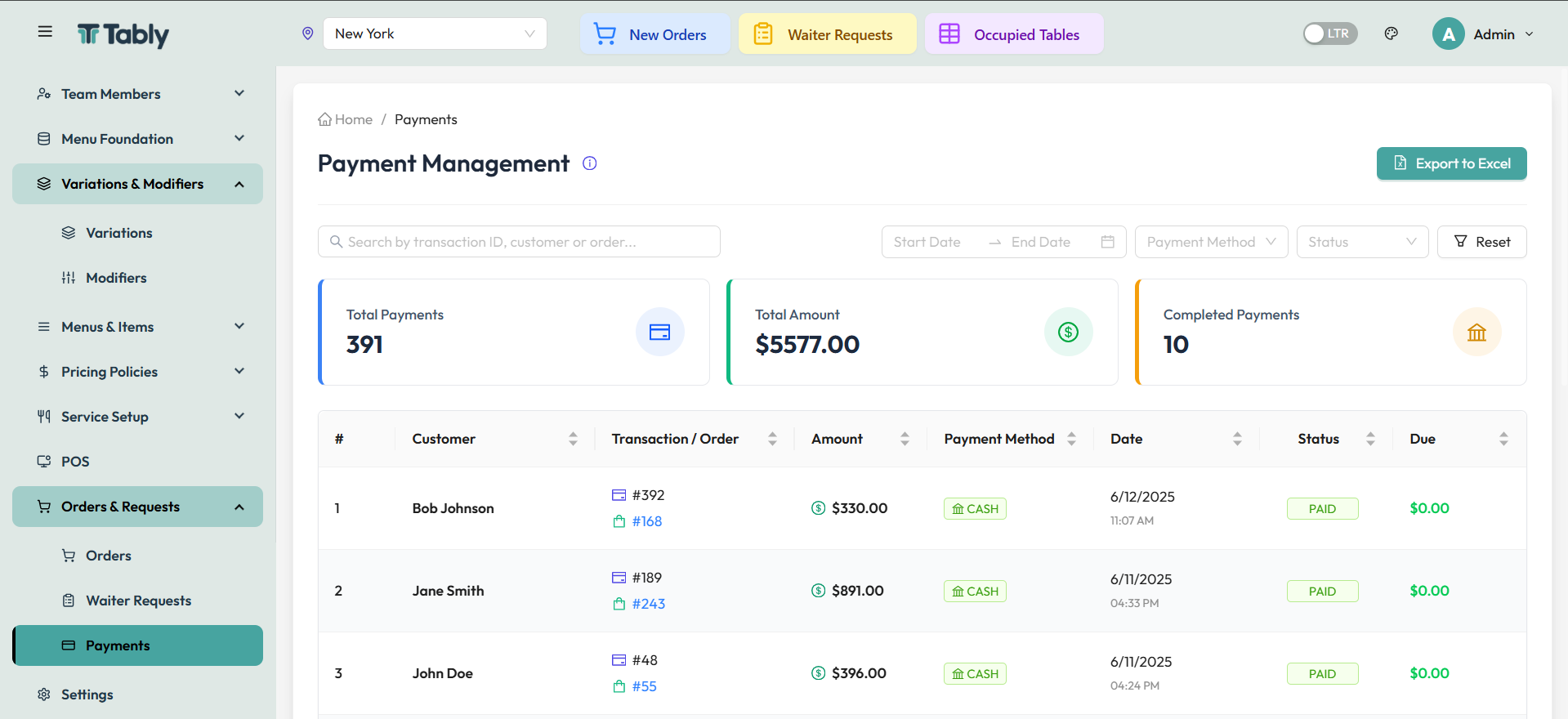 Payment Processing
